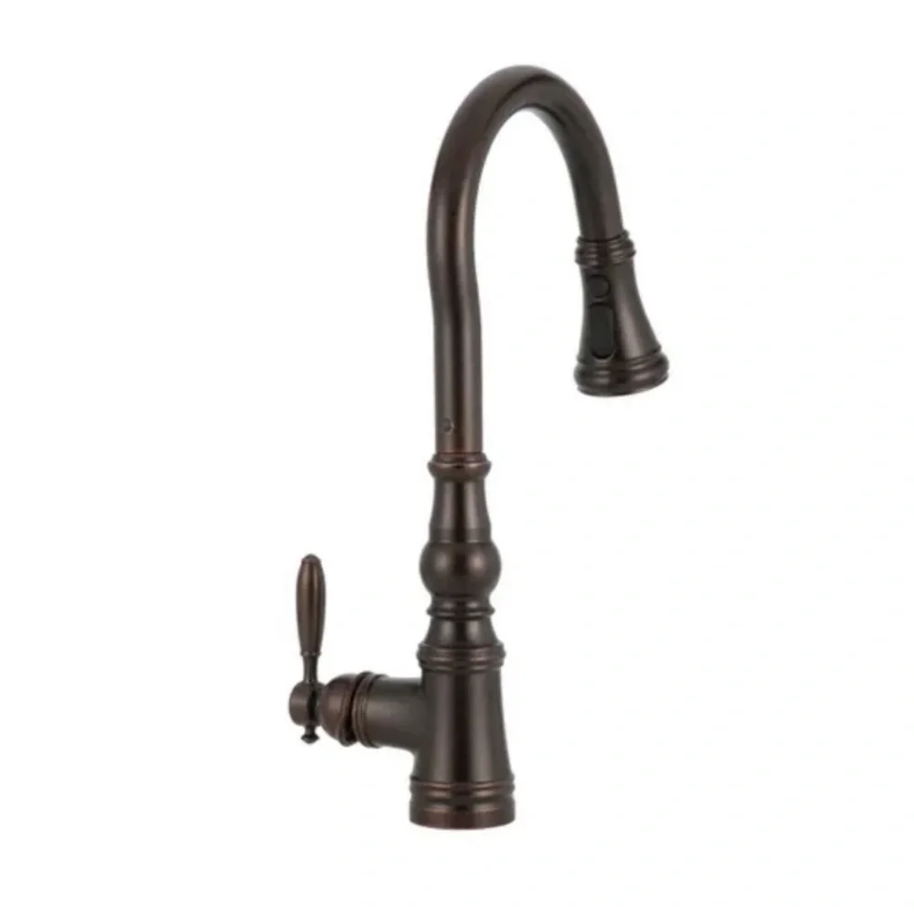 COPY - NWT MOEN Weymouth Oil Rubbed Bronze One-Handle High Arc Pulldown Bar Fau…